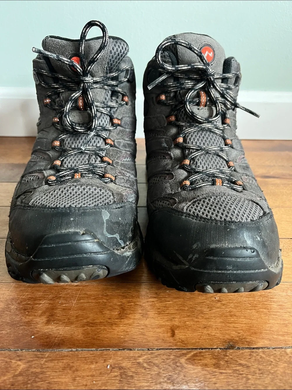 Merrell J06105 Waterproof Vibram Hiking Boots Men's US 12 Distressed Trail
